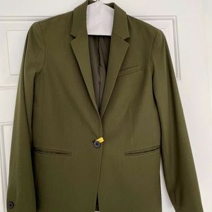 Everlane olive green Italian GoWeave blazer in size 2